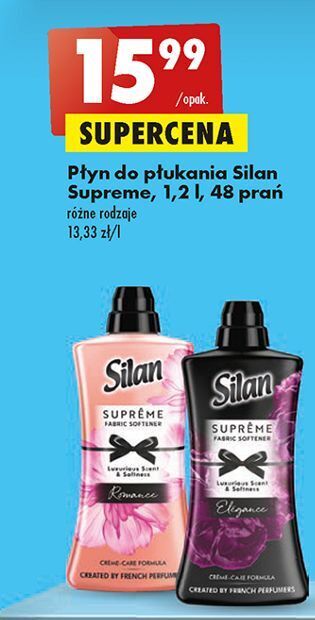 Biedronka Płyn do płukania romance silan supreme oferta