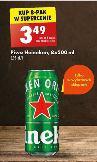Biedronka Piwo heineken oferta