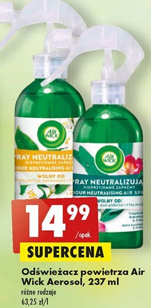 Biedronka Odświeżacz powietrza eucalyptus & freesia air wick oferta