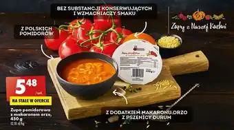 Biedronka Zupa pomidorowa z makaronem orzo zupy z naszej kuchni oferta