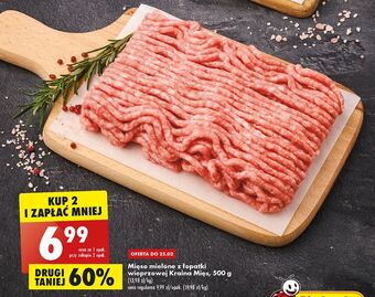 Biedronka Mięso mielone z łopatki wieprzowej kraina mięs oferta