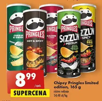 Biedronka Chipsy spicy bbq pringles sizzl'n oferta