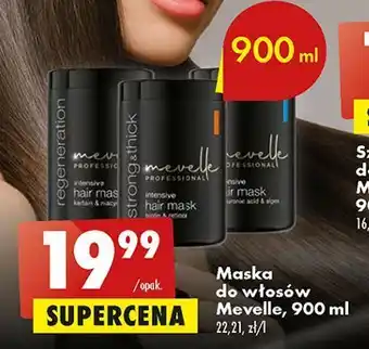 Biedronka Maska do włosów strong & thick mevelle oferta