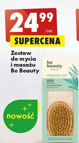 Biedronka Zestaw do mycia i masażu be beauty oferta