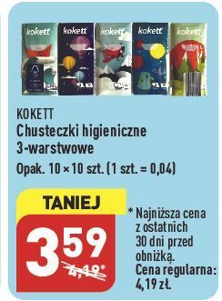 ALDI Chusteczki higieniczne kokett oferta