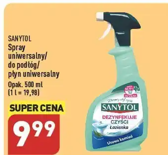 ALDI Płyn do dezynfekcji uniwersalny eukaliptus sanytol oferta