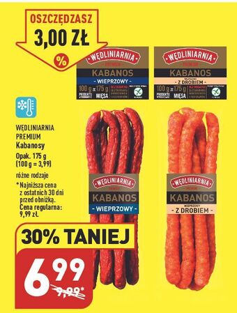 ALDI Kabanosy wieprzowe wędliniarnia premium oferta