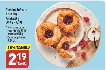 ALDI Ciastko duńskie z maliną oferta