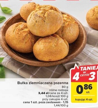Carrefour Bułka ziemniaczana pszenna 80g oferta