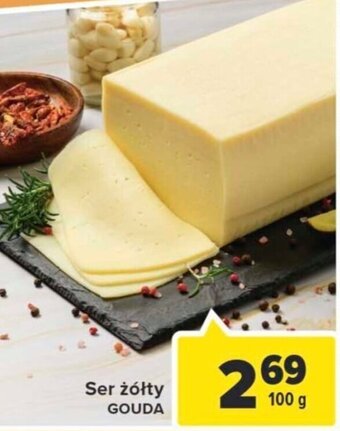 Carrefour Ser żółty Gouda 100g oferta
