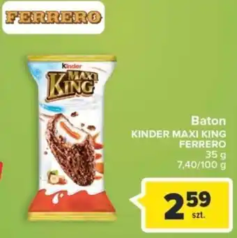 Carrefour Ferrero Baton Kinder Maxi King 35g oferta