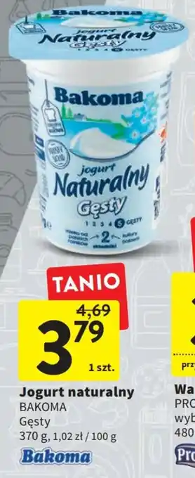 Intermarche Bakoma Jogurt naturalny Gęsty 370g oferta