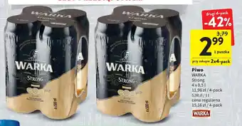 Intermarche Warka Piwo Strong 500ml oferta