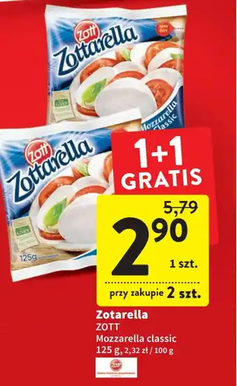Intermarche Zott Zottarella classic 125g oferta