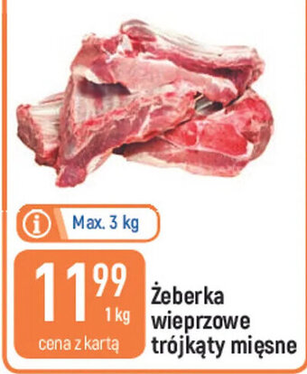 E.Leclerc Żeberka wieprzowe trójkąty mięsne 1 kg oferta