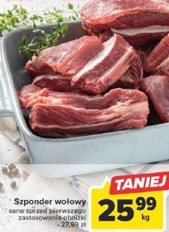 Carrefour Market Szponder wołowy 1 kg oferta