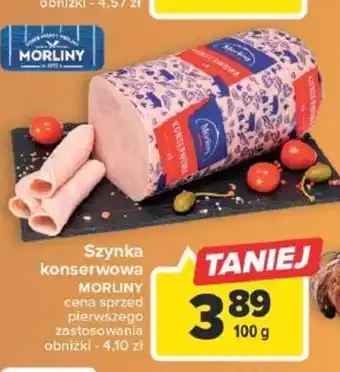Carrefour Market Morliny Szynka konserwowa 100 g oferta