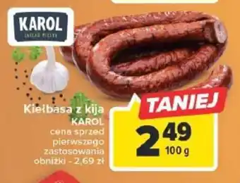 Carrefour Market Karol Kiełbasa z kija 100 g oferta