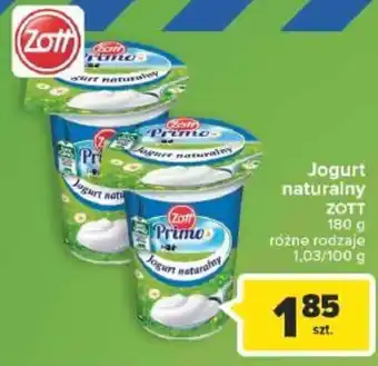 Carrefour Market Zott Jogurt naturalny 180 g oferta