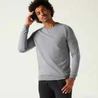 Decathlon Bluza męska nyamba gym & pilates crew 100 oferta
