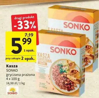 Intermarche Sonko kasza gryczana prażona 4x100g oferta
