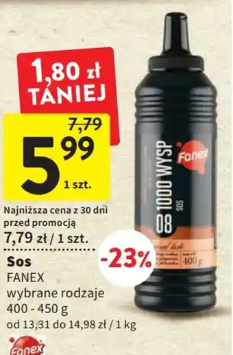 Intermarche Fanex sos 400-450g oferta