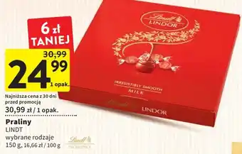 Intermarche Lindt praliny 150g oferta