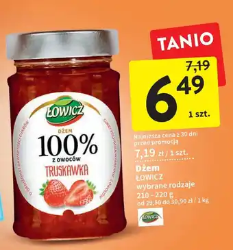 Intermarche Łowicz dżem 210-220g oferta