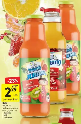 Intermarche Paquito sok 0,75l oferta