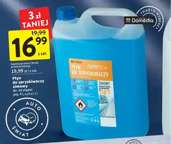 Intermarche Domedia płyn do spryskiwaczy zimowy do -10° 4l oferta