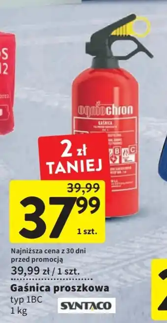 Intermarche Syntaco gaśnica proszkowa 1kg oferta