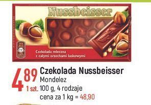 E.Leclerc Czekolada mleczna z całymi orzechami alpen gold nussbeisser oferta