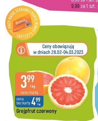 E.Leclerc Grapefruit czerwony oferta