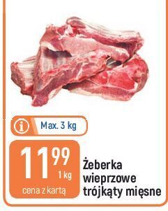 E.Leclerc Żeberka wieprzowe trójkąty oferta