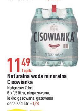 E.Leclerc Woda lekko gazowana cisowianka oferta