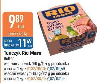 E.Leclerc Tuńczyk kawałki w sosie własnym rio mare oferta