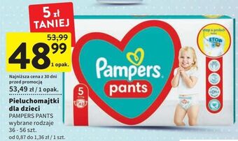Intermarche Pieluchomajtki 5 pampers pants oferta