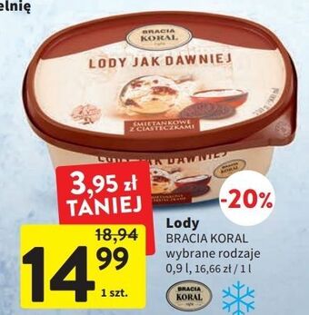 Lody śmietankowe z ciasteczkami bracia koral jak dawniej
