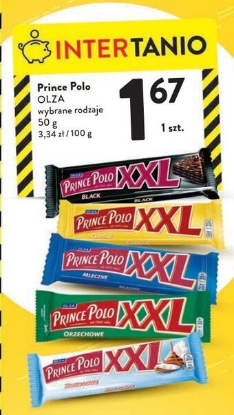 Intermarche Wafelek kokosowy prince polo xxl oferta