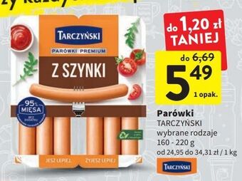 Intermarche Parówki z szynki tarczyński oferta