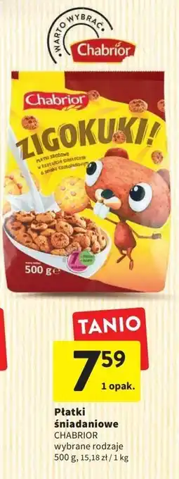 Intermarche Płatki śniadaniowe zigokuki chabrior oferta