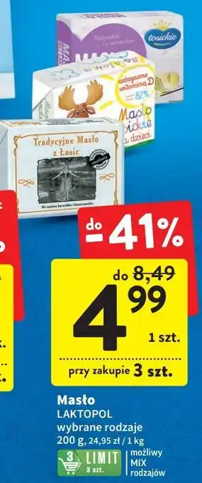 Intermarche Masło tradycyjne łosickie oferta