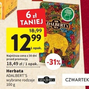 Intermarche Herbata czarna tropikalna sir adalbert's tea oferta