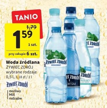 Intermarche Woda mocny gaz żywiec zdrój oferta
