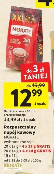 Intermarche Kawa mokate 3in1 strong oferta
