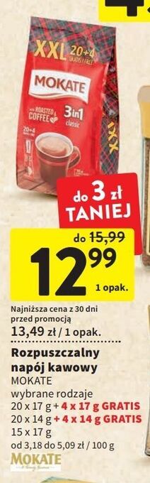 Intermarche Kawa mokate 2in1 oferta