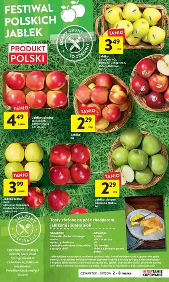 Intermarche Jabłka golden z sadów i pól oferta