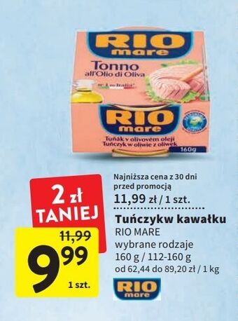 Intermarche Tuńczyk kawałki w oliwie z oliwek rio mare oferta
