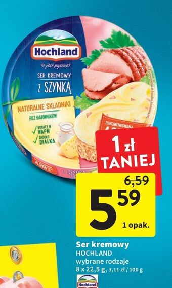 Intermarche Ser topiony z szynką hochland oferta
