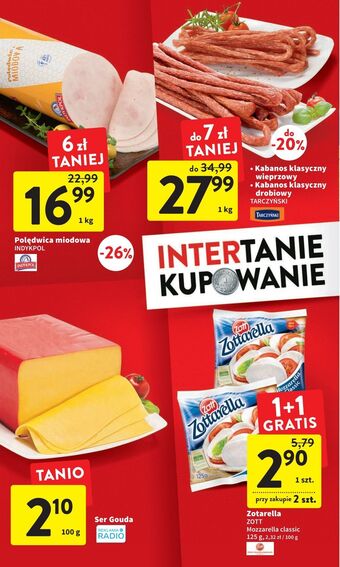 Intermarche Kabanosy wieprzowe tarczyński kabanos klasyczny oferta